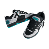 DVS DVS Men's Comanche Skate Shoes - Grey Black Teal Suede Grey Black Teal Suede 10 Mens Skate Shoes 6 to 18