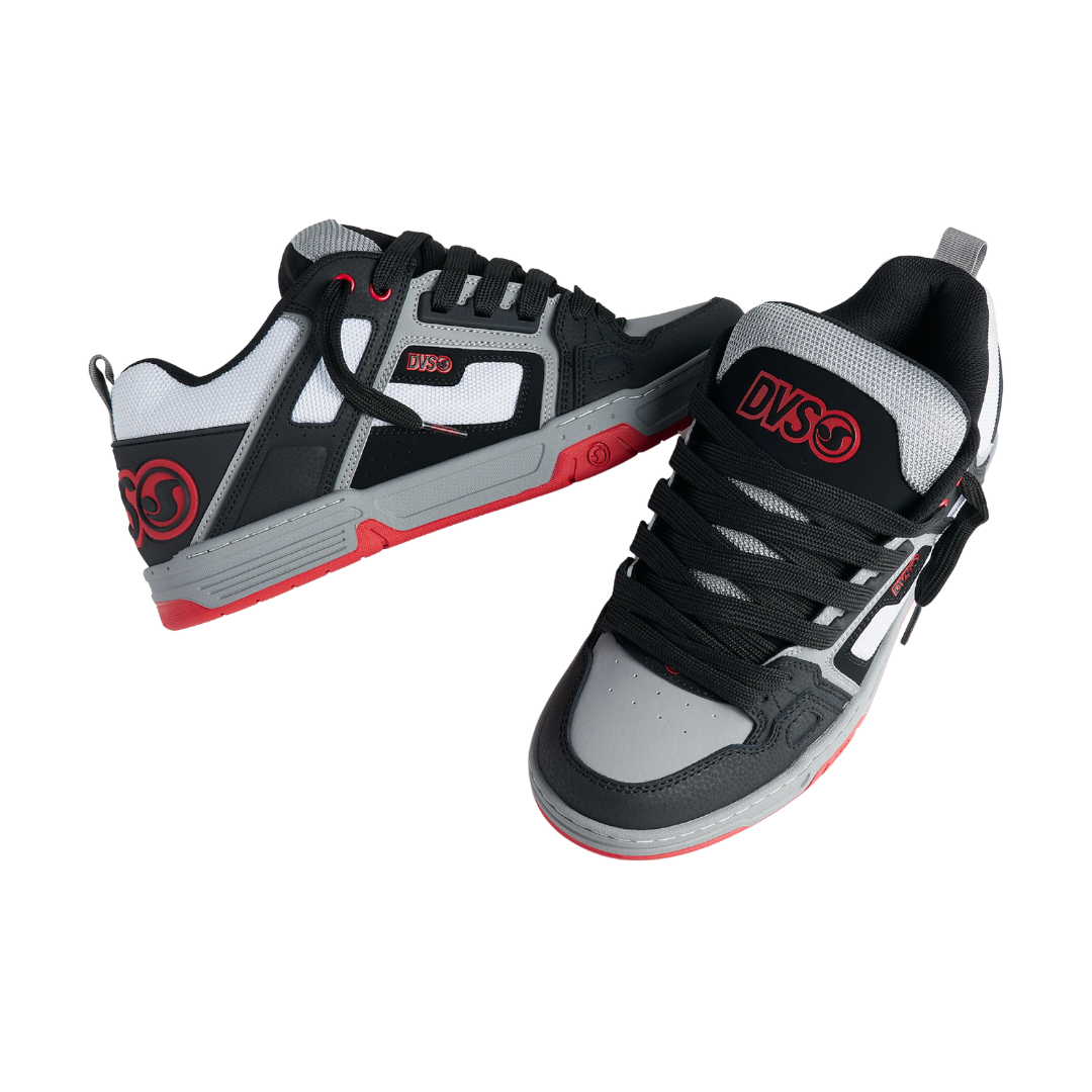 DVS DVS Men's Comanche Skate Shoes - Black White Charcoal Nubuck Black White Charcoal Nubuck 9 Mens Skate Shoes 6 to 18