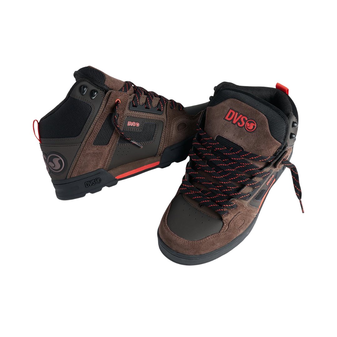DVS DVS Men's Comanche Boot - Coffee Black Orange Suede Coffee Black Orange Suede 10 Mens Winter Boots 6 to 18