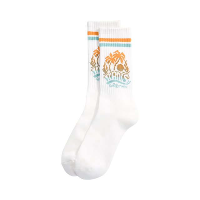 Vans Vans Men's Ledes Crew - White White M Mens Socks