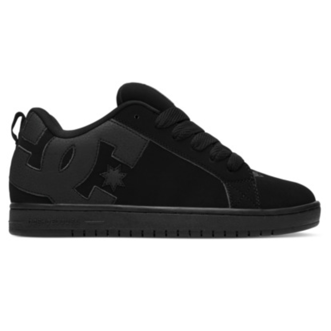 DC DC Men's  Court Graffik Skate Shoes-Black/Black/Black Black/Black/Black 11 Mens Skate Shoes 6 to 18