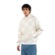 Vans Vans Men's Tonal Check Stretch Logo Pullover - Marshmallow Marshmallow L Mens Pullover Hoodies