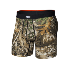 Saxx Saxx Men's Vibe Xtra Soft Comfort Boxer Brief Fly - Real Tree Edge-Multi Real Tree Edge-Multi M Mens Boxer Brief Underwear