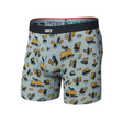 Saxx Saxx Men's Vibe Xtra Soft Comfort Boxer Brief Fly - Ants In Your Pants-Silver Pine Ants In Your Pants-Silver Pine M Mens Boxer Brief Underwear