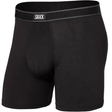 Saxx Saxx Men's Day Tripper Comfort Stretch Boxer Brief Fly - Black Black XS Mens Boxer Brief Underwear