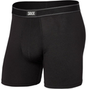 Saxx Saxx Men's Day Tripper Comfort Stretch Boxer Brief Fly - Black Black XS Mens Boxer Brief Underwear