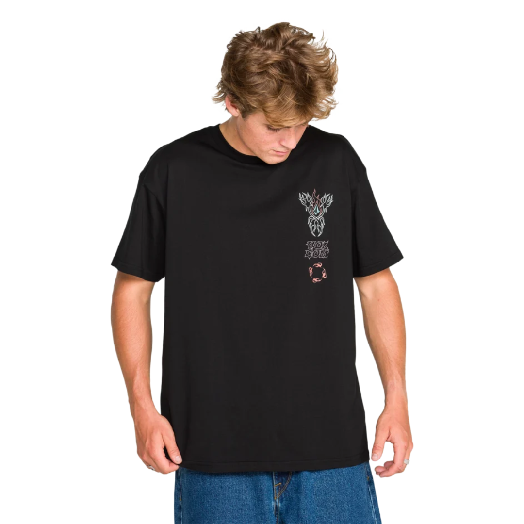 Volcom Volcom Men's Blaster SS Tee - Black Black S Mens T-Shirts