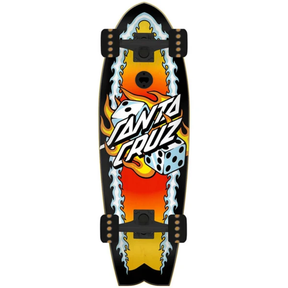 Santa Cruz Santa Cruz Shark Flaming Dice Dot Cruiser 8.81" Multi 8.81 Skateboard Completes 7.5 inch plus