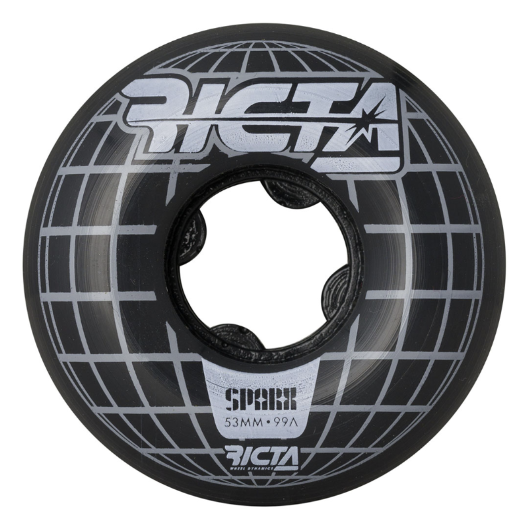 Slime Balls Ricta Wheels Mainframe Sparx White 52mm Skateboard Wheels