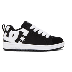 DC DC Youth Court Graffik Shoes - Black/White Black/White 10.5 Youth Boys Skate Shoes 5T to 13T and 1 to 7 US Size