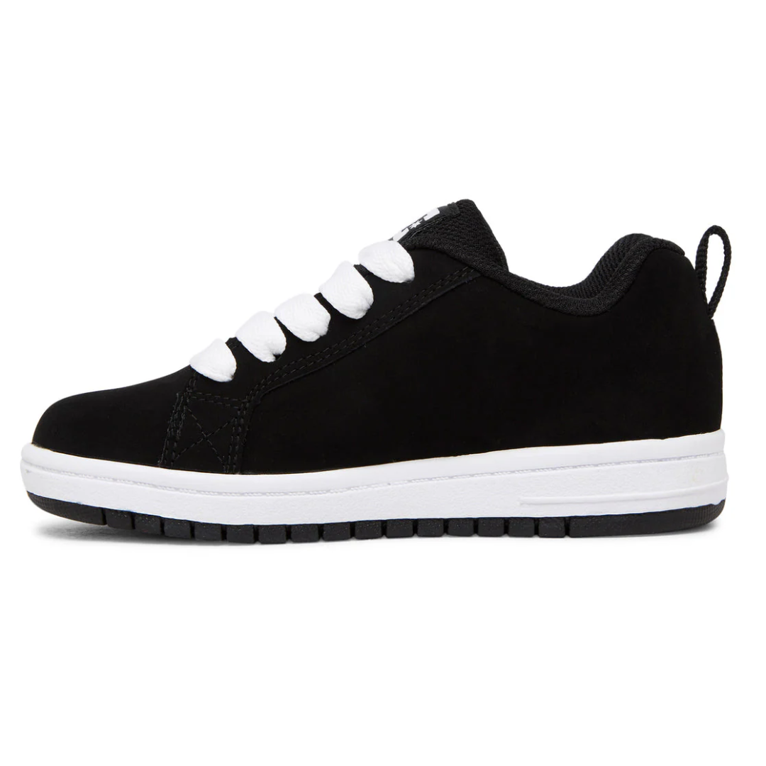 DC DC Youth Court Graffik Shoes - Black/White Black/White 10.5 Youth Boys Skate Shoes 5T to 13T and 1 to 7 US Size