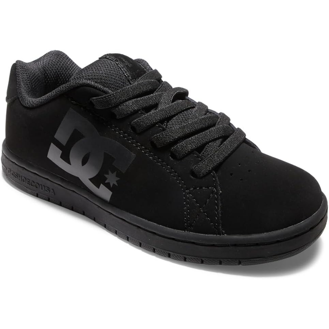 DC DC Youth Gaveler Elastic Shoes - Black Black 11 Youth Boys Skate Shoes 5T to 13T and 1 to 7 US Size