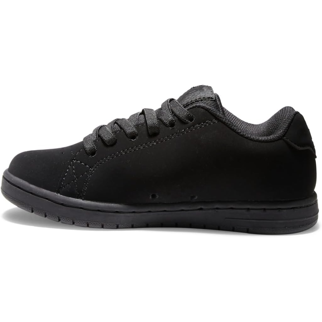 DC DC Youth Gaveler Elastic Shoes - Black Black 11 Youth Boys Skate Shoes 5T to 13T and 1 to 7 US Size