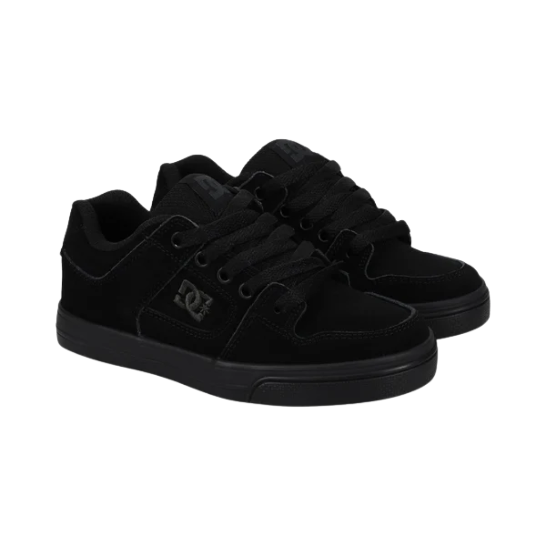 DC DC Youth Pure  Shoes - Black/Pirate Black Black/Pirate Black 10.5 Youth Boys Skate Shoes 5T to 13T and 1 to 7 US Size