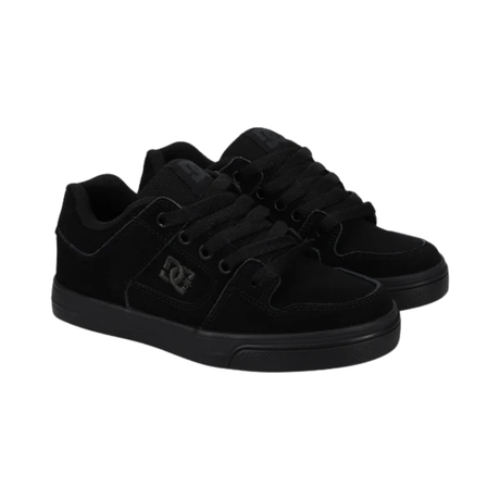 DC DC Youth Pure  Shoes - Black/Pirate Black Black/Pirate Black 10.5 Youth Boys Skate Shoes 5T to 13T and 1 to 7 US Size