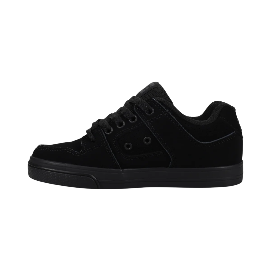 DC DC Youth Pure  Shoes - Black/Pirate Black Black/Pirate Black 10.5 Youth Boys Skate Shoes 5T to 13T and 1 to 7 US Size