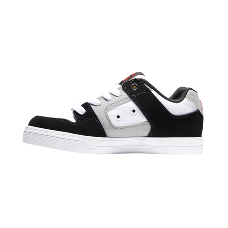 DC DC Youth Pure  Shoes - White/Black/Red White/Black/Red 11 Youth Boys Skate Shoes 5T to 13T and 1 to 7 US Size