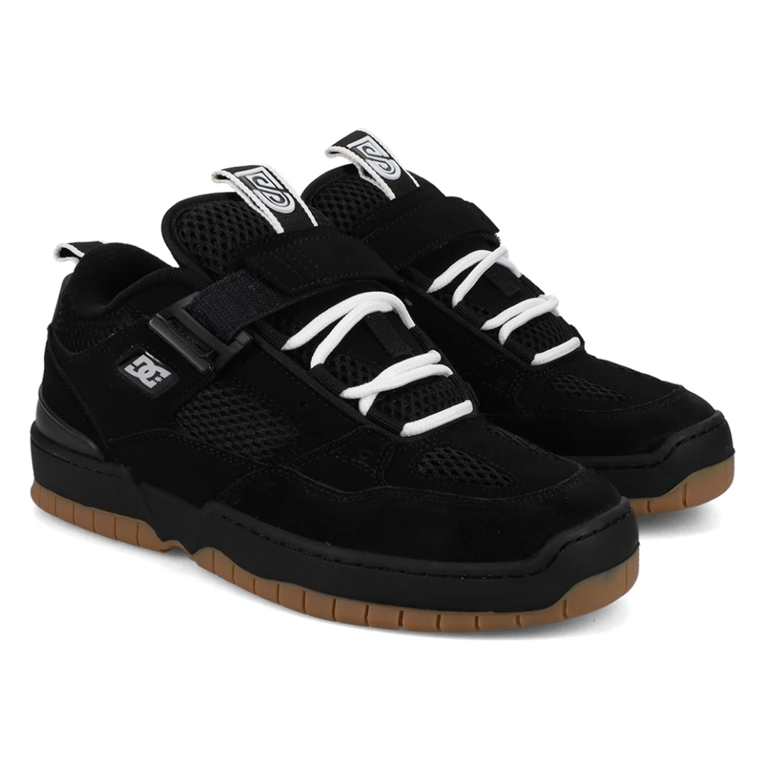 DC DC Men's JS 1  Shoes - Black/Gum Black/Gum 9 Mens Skate Shoes 6 to 18