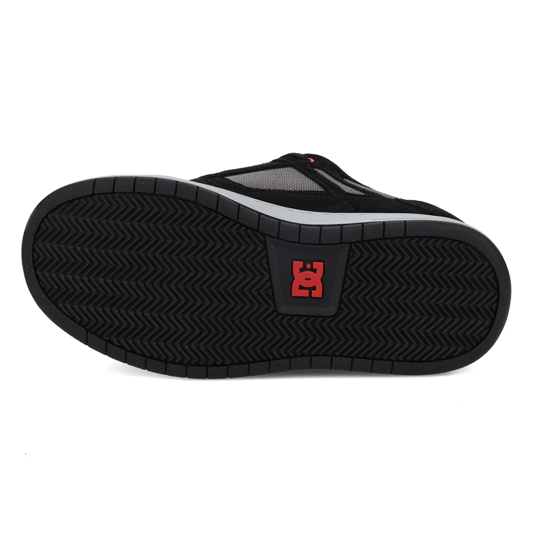 DC DC Youth Stag Shoes - Black/Grey/Red Black/Grey/Red 11 Youth Boys Skate Shoes 5T to 13T and 1 to 7 US Size