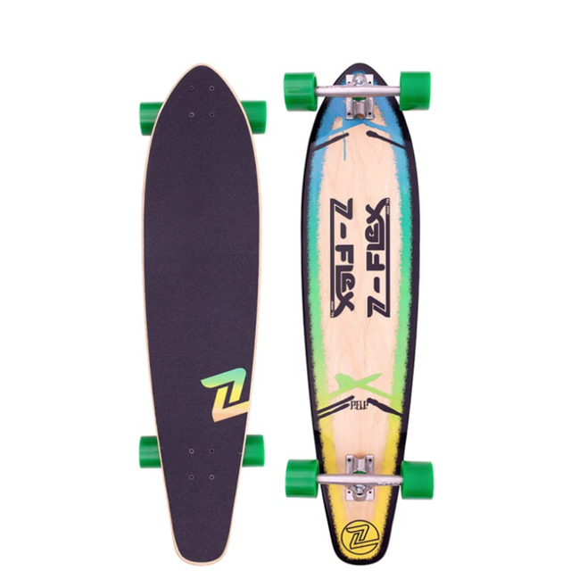 ZFlex ZFlex Cruiser Roundtail P.O.P Rasta 39" Rasta 39" Longboard Complete - Top Mount
