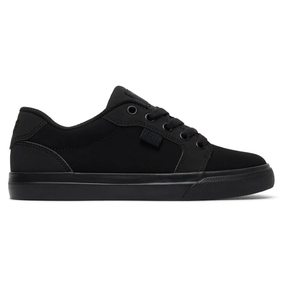 DC DC Youth Anvil Shoes - Black/Black Black/Black 11 Youth Boys Skate Shoes 5T to 13T and 1 to 7 US Size