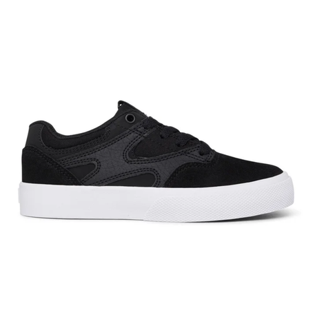 DC DC Youth Kalis Vulc (BB2) Shoes - Black/Black/White Black/Black/White 13 Youth Boys Skate Shoes 5T to 13T and 1 to 7 US Size