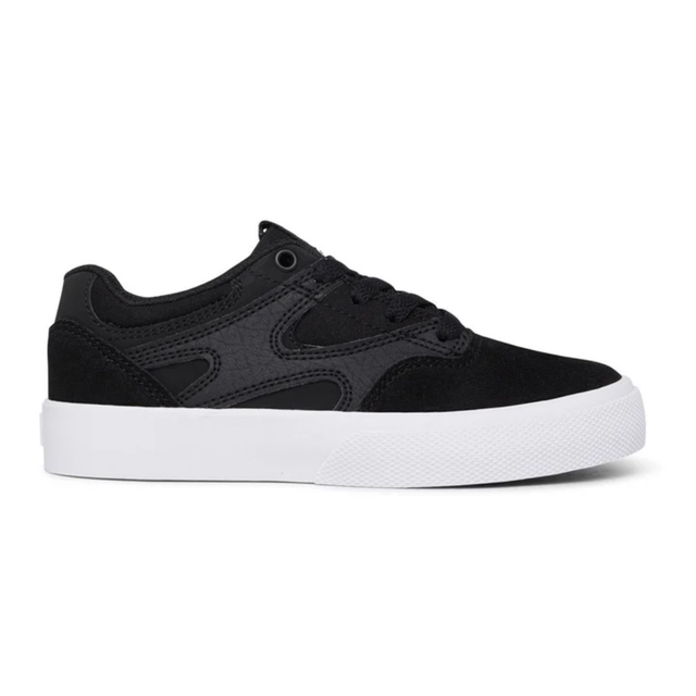 DC DC Youth Kalis Vulc (BB2) Shoes - Black/Black/White Black/Black/White 13 Youth Boys Skate Shoes 5T to 13T and 1 to 7 US Size
