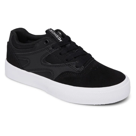 DC DC Youth Kalis Vulc (BB2) Shoes - Black/Black/White Black/Black/White 13 Youth Boys Skate Shoes 5T to 13T and 1 to 7 US Size