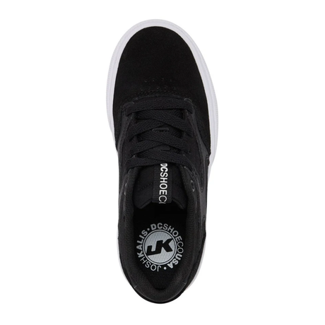 DC DC Youth Kalis Vulc (BB2) Shoes - Black/Black/White Black/Black/White 13 Youth Boys Skate Shoes 5T to 13T and 1 to 7 US Size