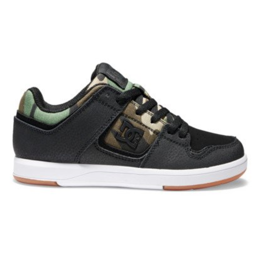 DC DC Youth Cure Shoes - Black/Camo Black/Camo 4 Youth Boys Skate Shoes 5T to 13T and 1 to 7 US Size