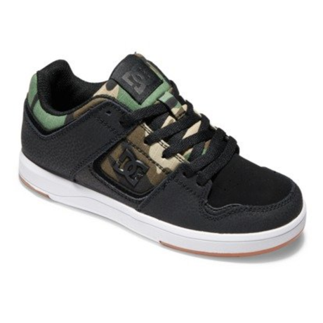 DC DC Youth Cure Shoes - Black/Camo Black/Camo 4 Youth Boys Skate Shoes 5T to 13T and 1 to 7 US Size