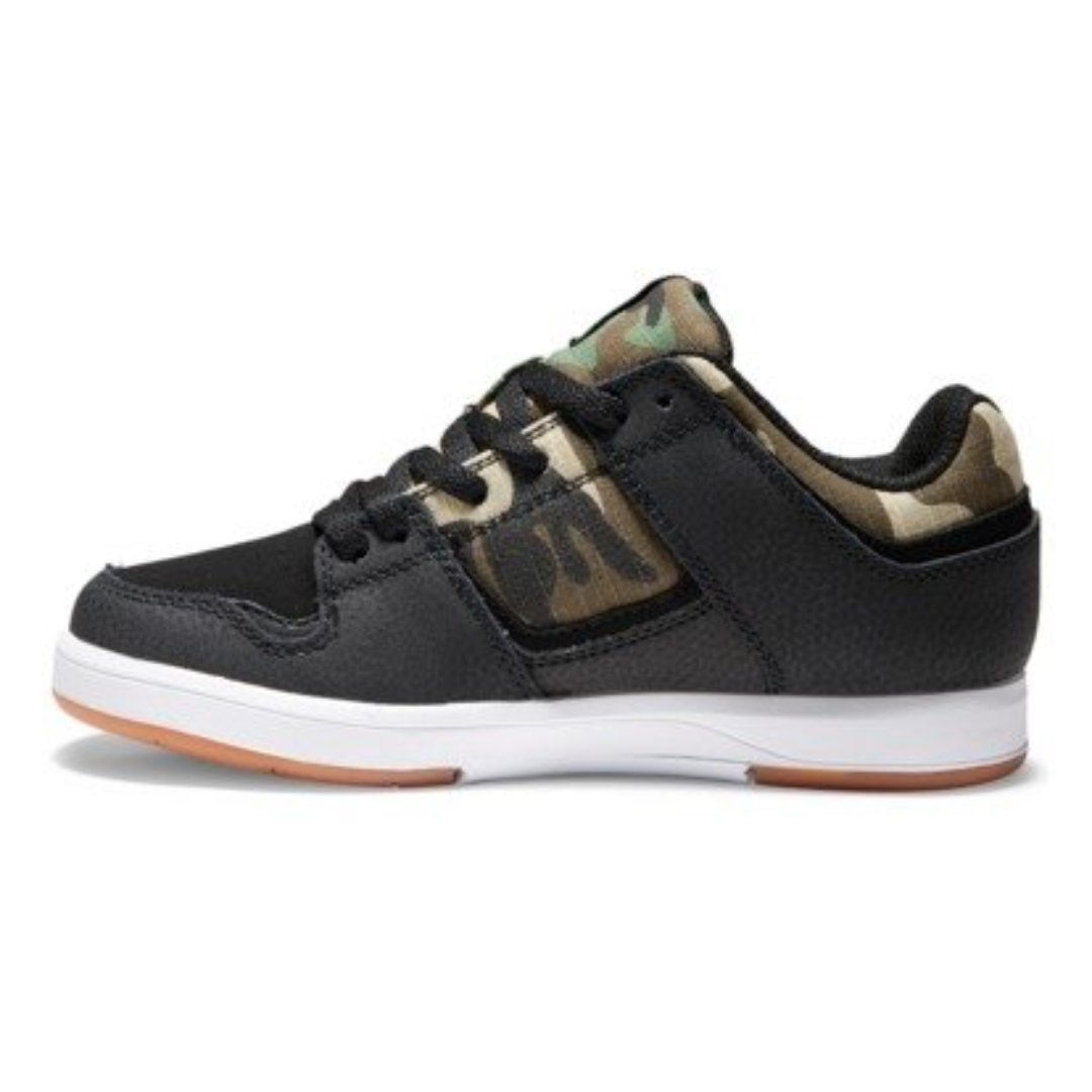 DC DC Youth Cure Shoes - Black/Camo Black/Camo 4 Youth Boys Skate Shoes 5T to 13T and 1 to 7 US Size