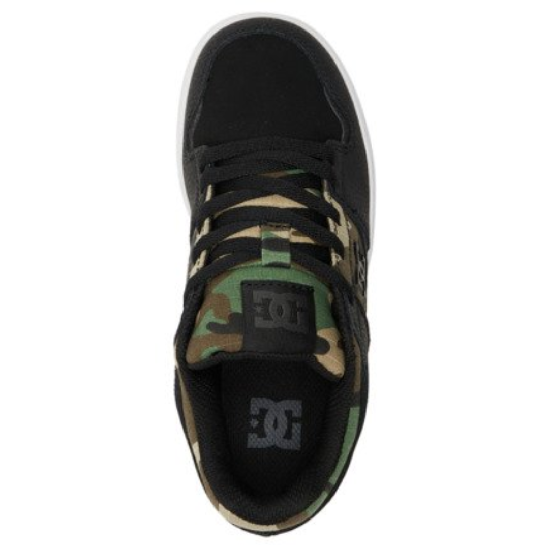 DC DC Youth Cure Shoes - Black/Camo Black/Camo 4 Youth Boys Skate Shoes 5T to 13T and 1 to 7 US Size