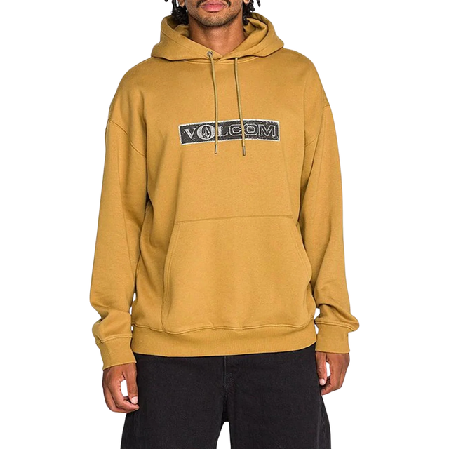 Volcom Volcom Men's Super Stoned Pullover - Dull Gold Dull Gold M Mens Pullover Hoodies