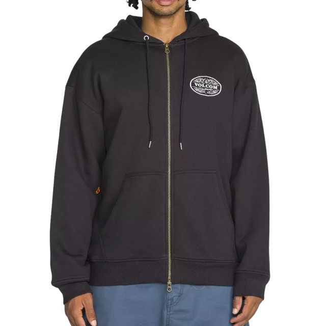 Volcom Volcom Men's On The Hunt Workwear Zip Hoodie - Antique Black Antique Black M Mens Full Zip Hoodies