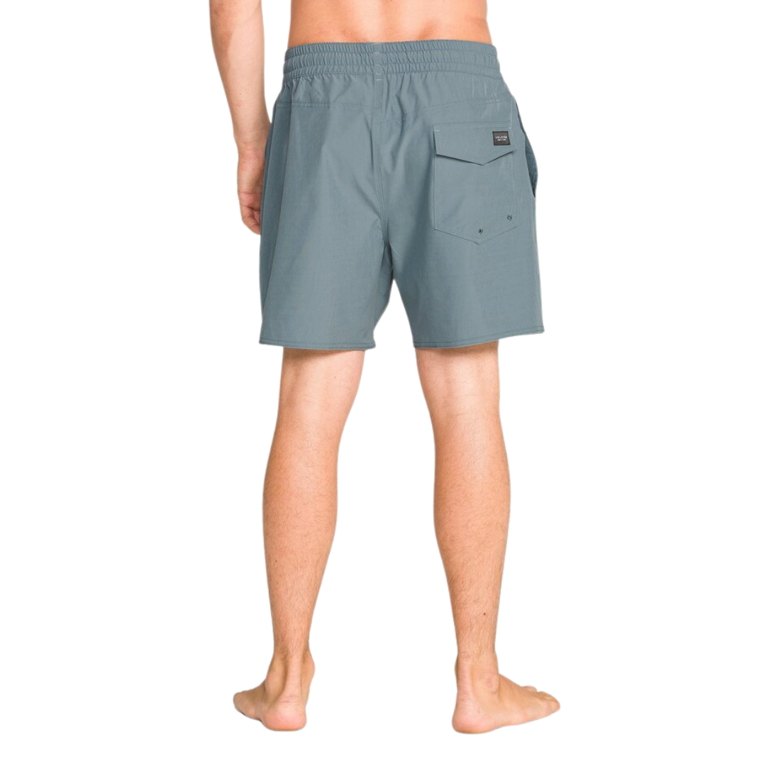 Volcom Volcom Men's Lido Solid Trunk 16 - Tradewinds Tradewinds S Mens Elastic Swim Trunks