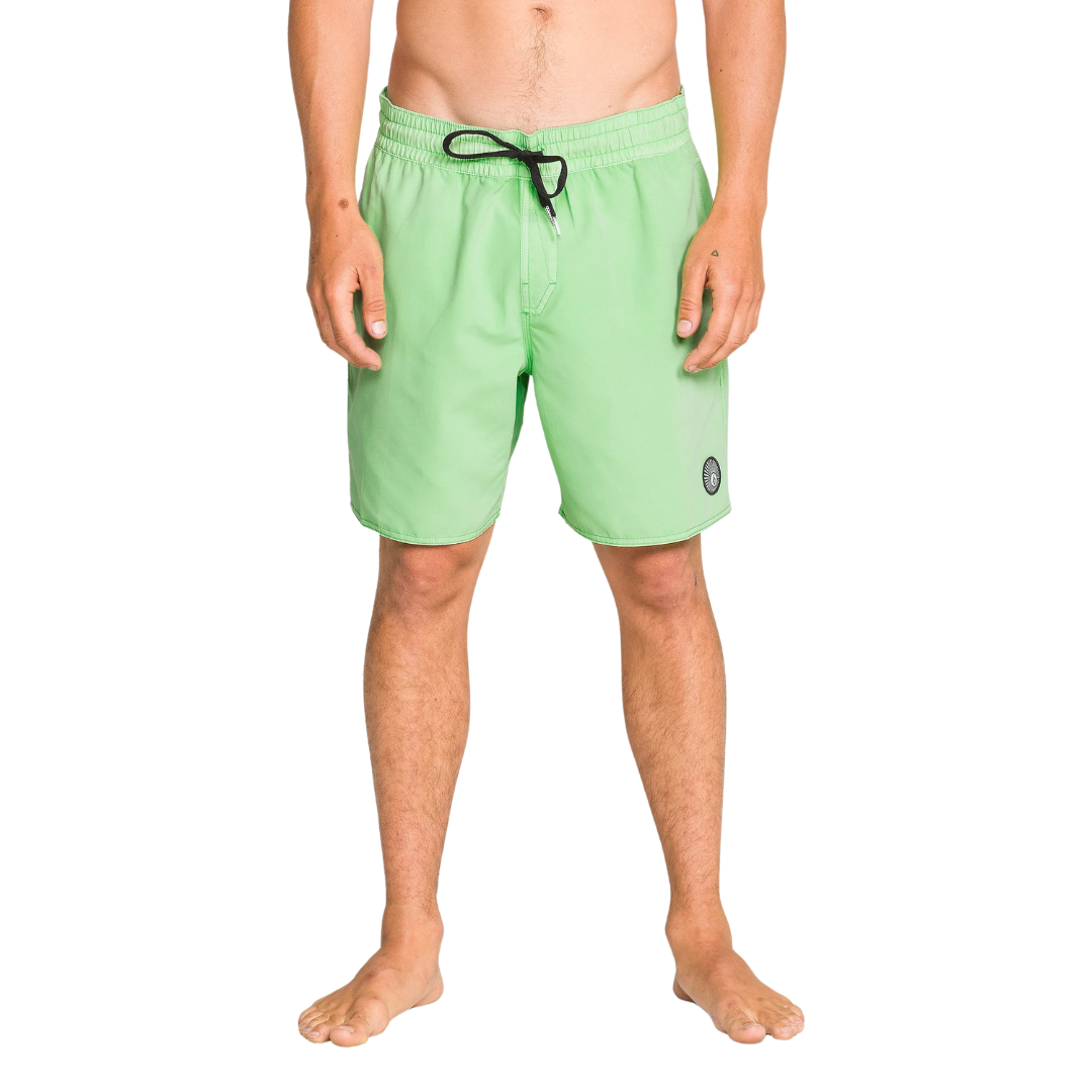 Volcom Volcom Men's Center Trunk 17 - Island Green Island Green S Mens Elastic Swim Trunks