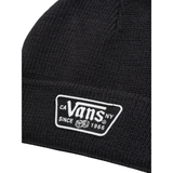 Vans Vans Men's KNU Patch Beanie - Black Black One Size Mens Hats Flat Brim