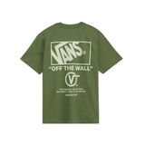 Vans Vans Men's Stacked HI SS Tee - Green Balsam Green Balsam M Mens T-Shirts