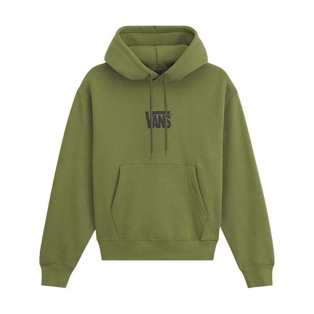 Vans Vans Men's Stretch Logo Pullover - Green Balsam Green Balsam M Mens Pullover Hoodies