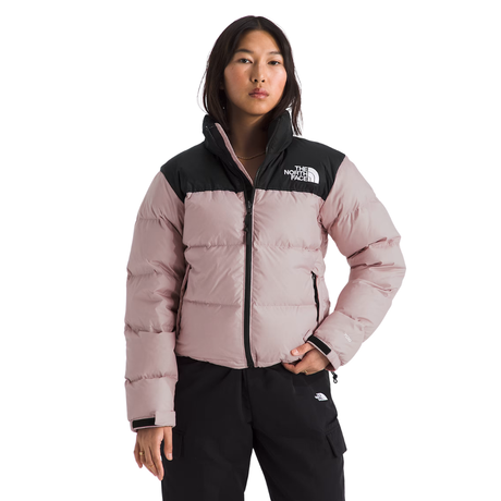 The North Face The North Face Women's 1996 Retro Nuptse Jacket - Metal Pink/TNF Black Metal Pink/TNF Black S Womens Insulated Jackets