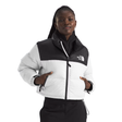The North Face The North Face Women's Nuptse Short Jacket - White Dune/TNF Black White Dune/TNF Black S Womens Insulated Jackets