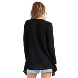 Volcom Volcom Women's Lived In Go Go Wrap - Black Black S Womens Cardigan