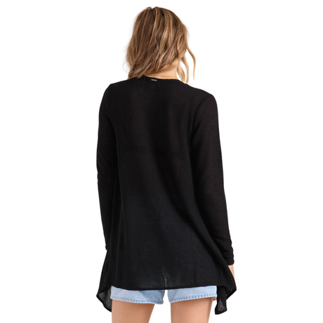 Volcom Volcom Women's Lived In Go Go Wrap - Black Black S Womens Cardigan