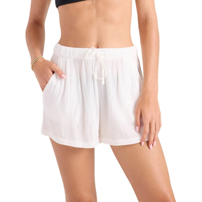 Volcom Volcom Women's Stone Shine Short VSC - Star White Star White XS Womens Fabric Shorts