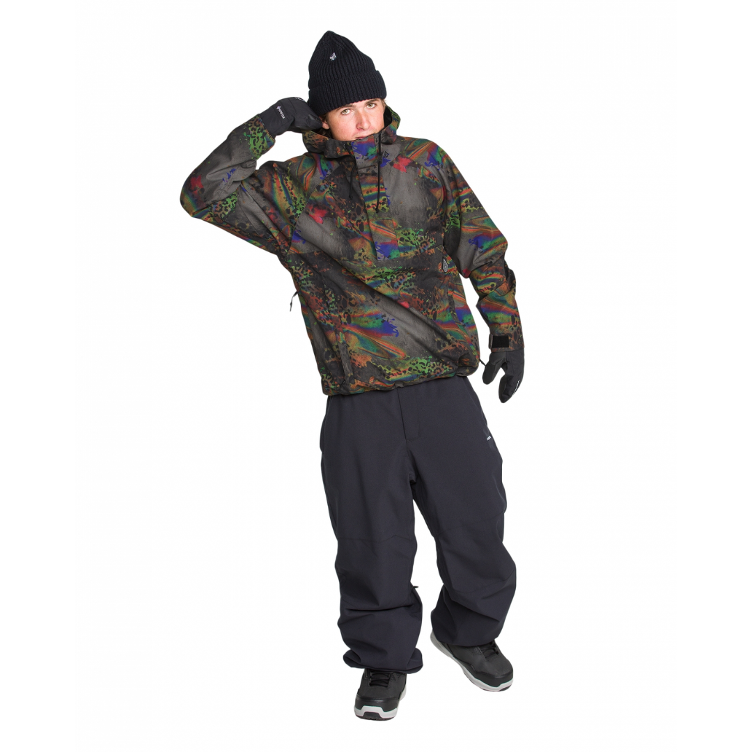 Volcom Volcom Men's Hossegor 20K Pullover - Cheetah Cheetah XXS Mens Insulated Snowboard Jacket