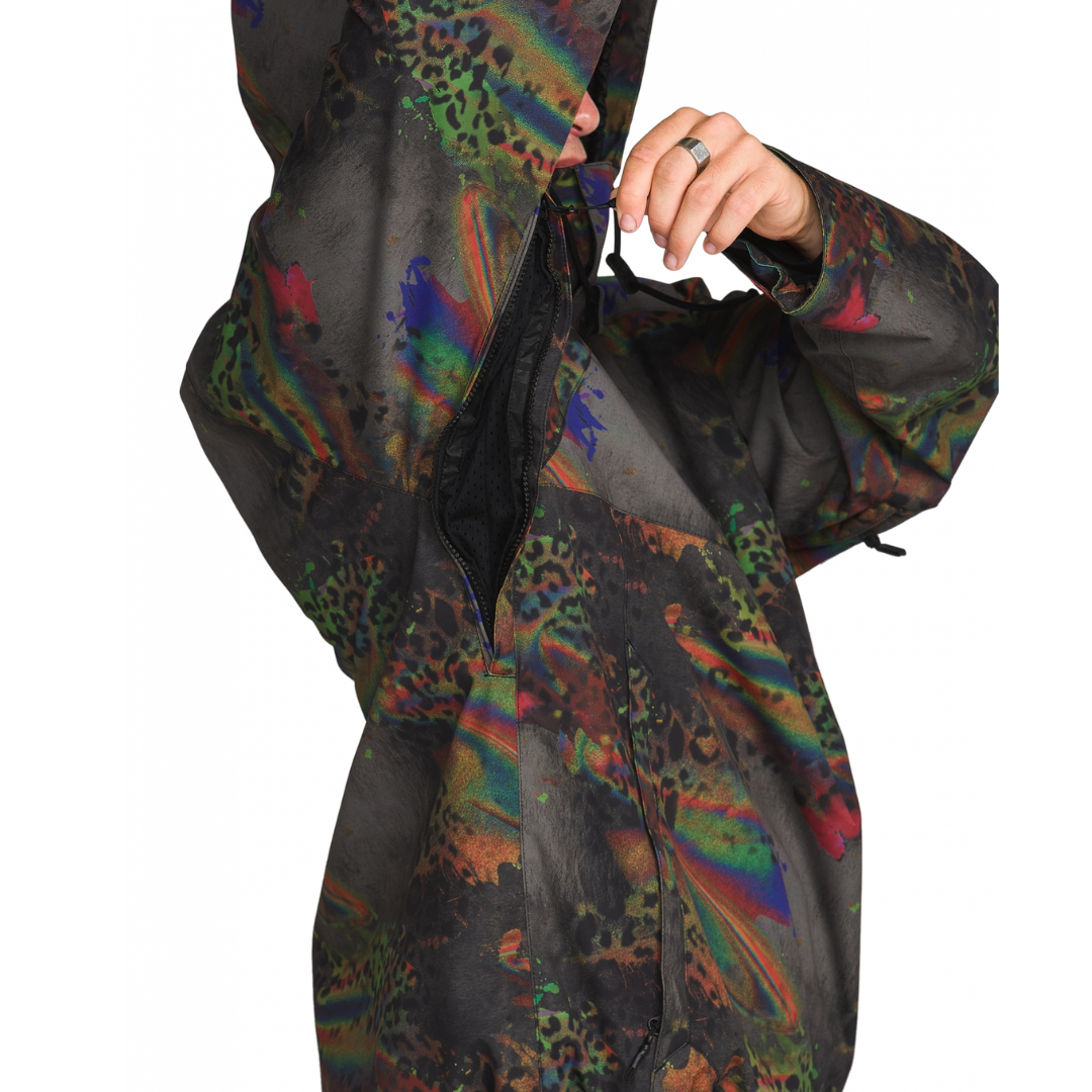 Volcom Volcom Men's Hossegor 20K Pullover - Cheetah Cheetah XXS Mens Insulated Snowboard Jacket