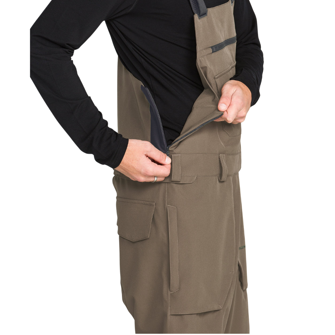 Volcom Volcom Men's Roan Bib Overall - Teak Teak M Mens Snowboard Bib Pants