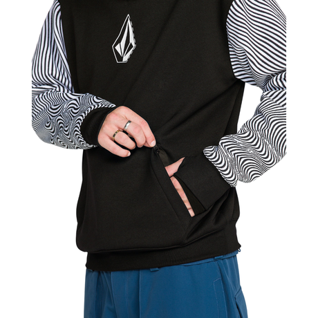Volcom Volcom Men's Hydro Riding Hoodie - Black/White Black/White M Mens Pullover Hoodies