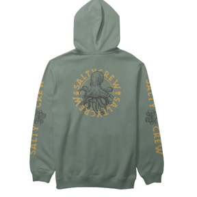 Salty Crew Salty Crew Men's Tentacles Hooded Fleece Laurel Wreath M Mens Pullover Hoodies